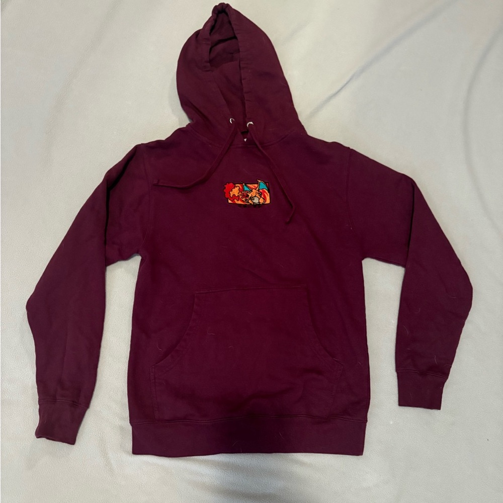 Charizard Pokémon Burgundy Hoodie